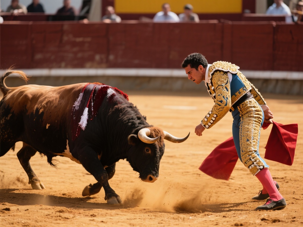 控制情绪波动：在斗牛这种高强度的竞技中，保持冷静尤